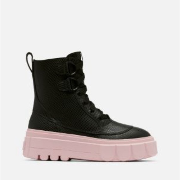 Sorel Shoes - 14. Sorel Women's Caribou Lace-up Wp Boots
Black and Vintage Pink Women's Boots